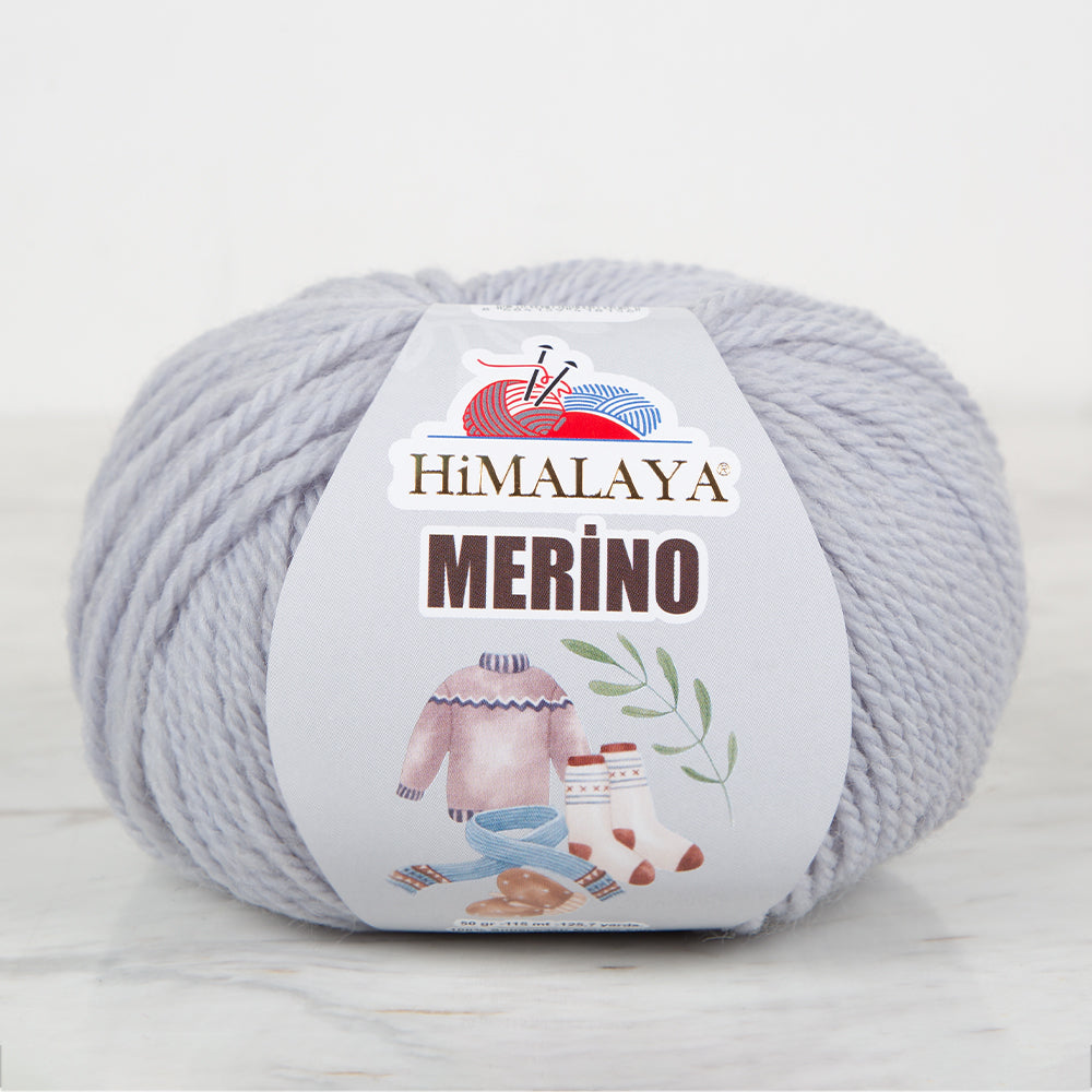 Himalaya Merino Açık Gri El Örgü İpi - 40912
